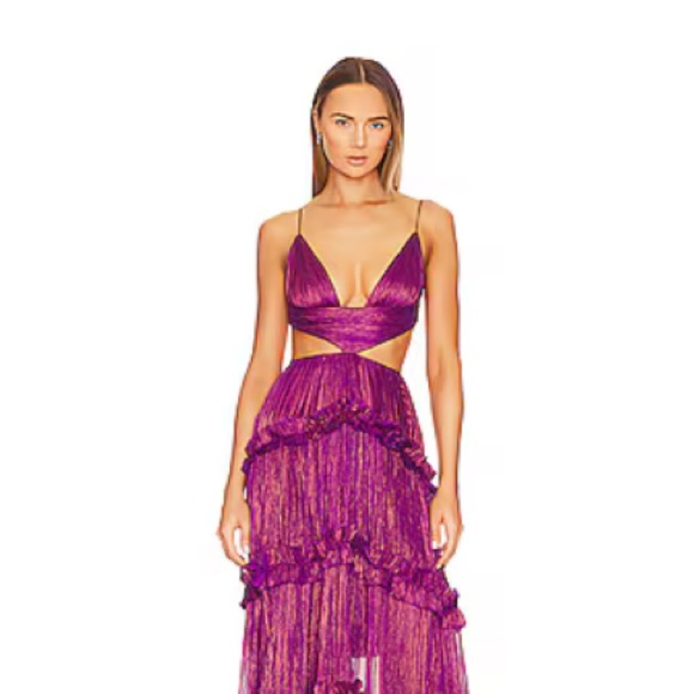 Maria Lucia Hohan Purple Maxi Dress - Picture 1 of 4